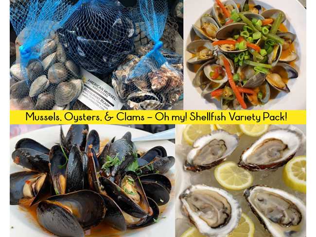  American Mussel Harvesters Shellfish Variety Pack - local PICK UP only